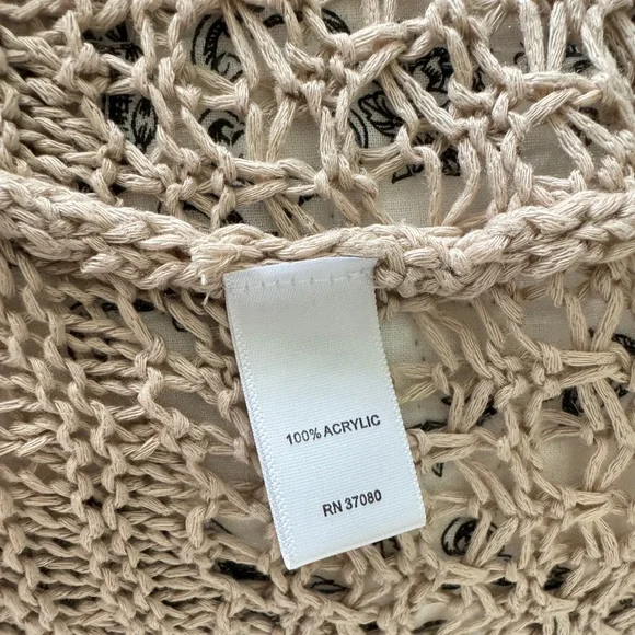 Cupio Open Front Knit  Wrap Short-Sleeve Sweater Shawl Collar - Picture 6 of 7